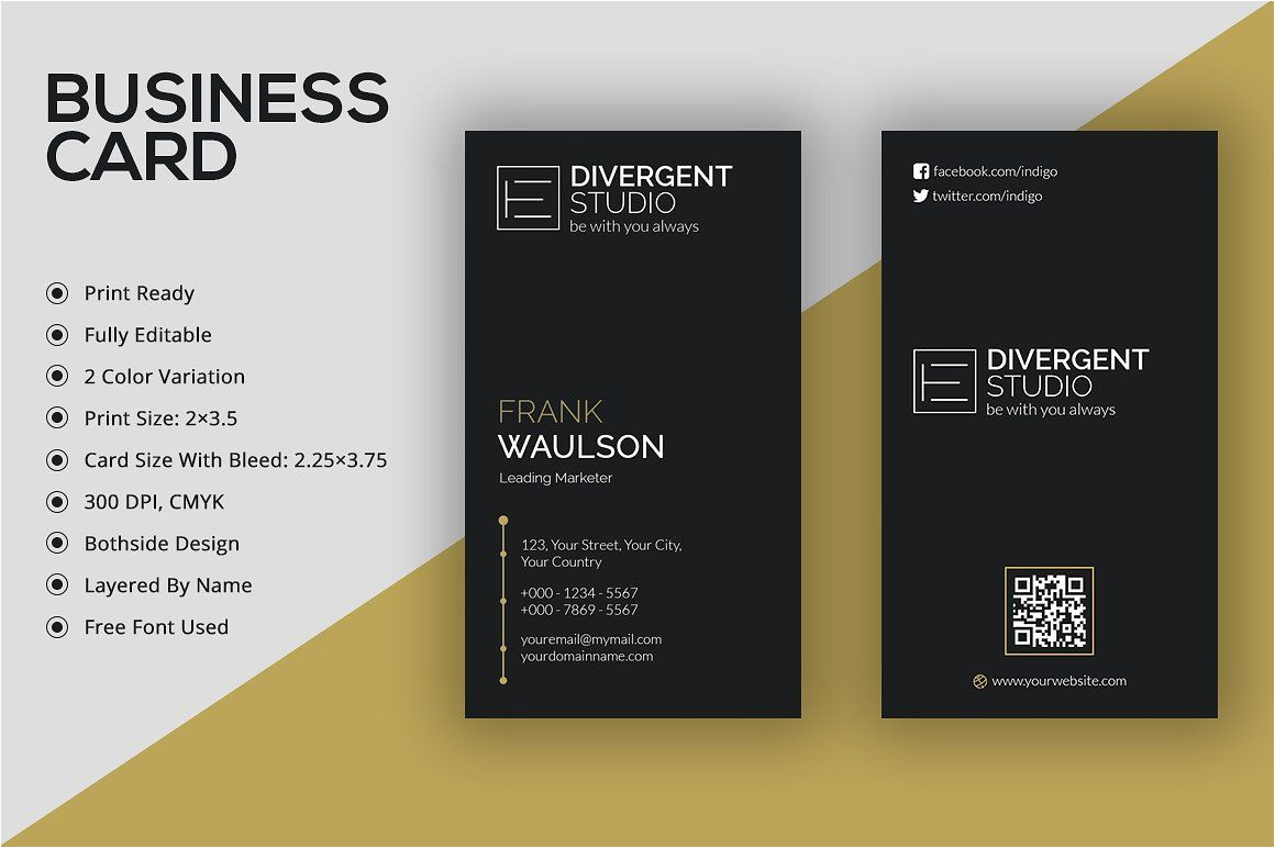 Blank Vertical Business Card Template Vertical Business Card A A µa A A A A A