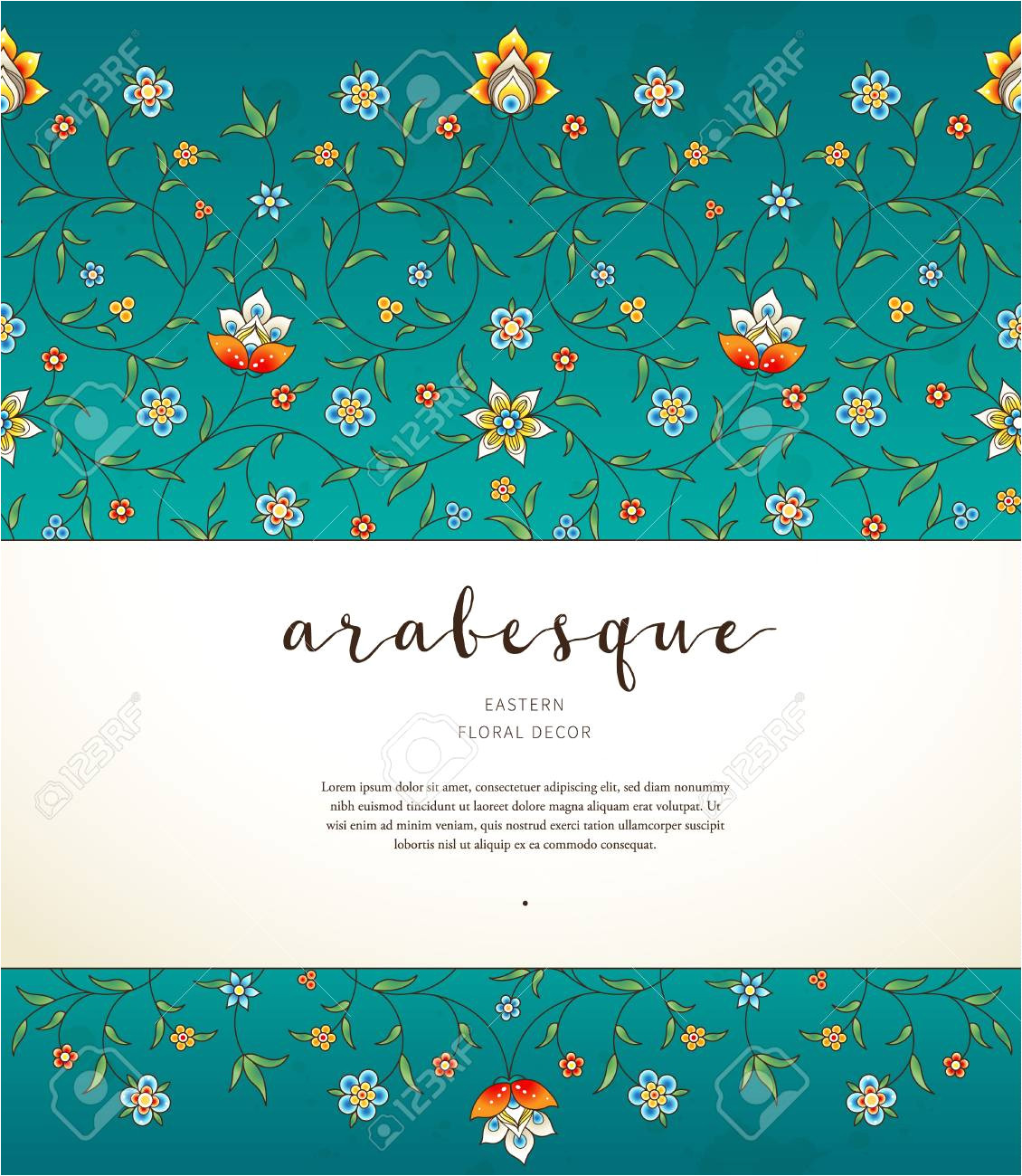 77891126 vector vintage decor ornate seamless border for design template eastern style element luxury floral jpg