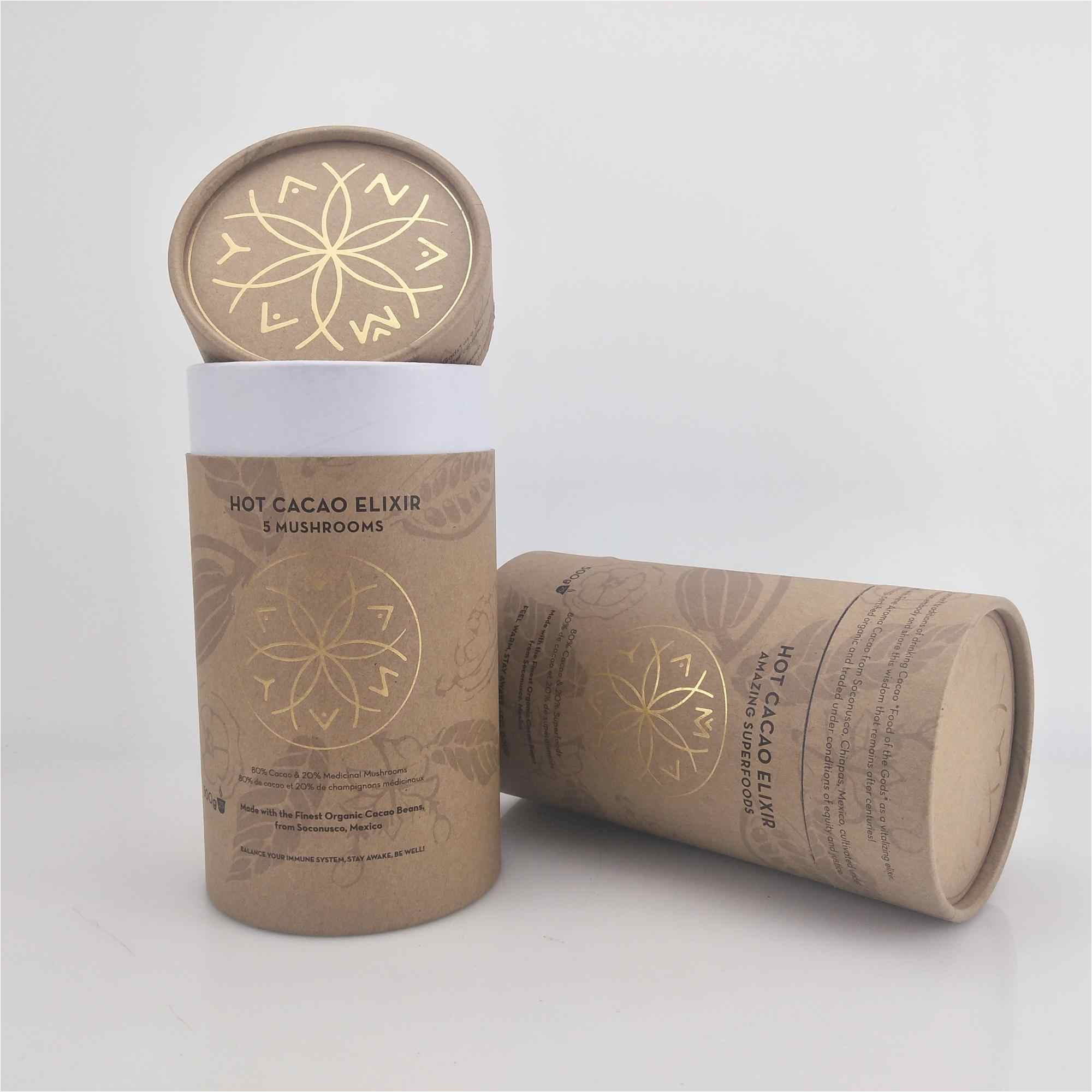 wholesale 500pcs lot custom printed creative round kraft paper tube packaging for food packaging kraft cylinder jpg q50 jpg