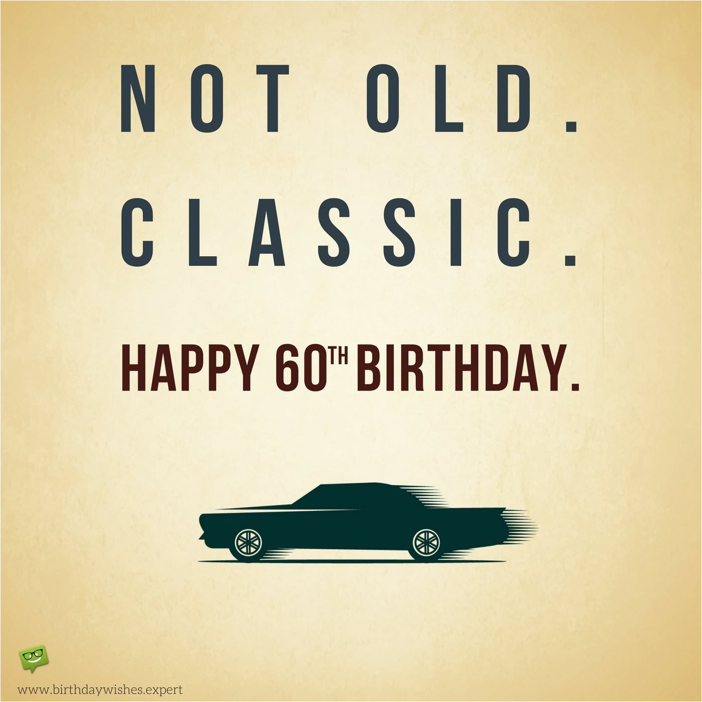 not old classic happy birthday wish on image with vintage car jpg