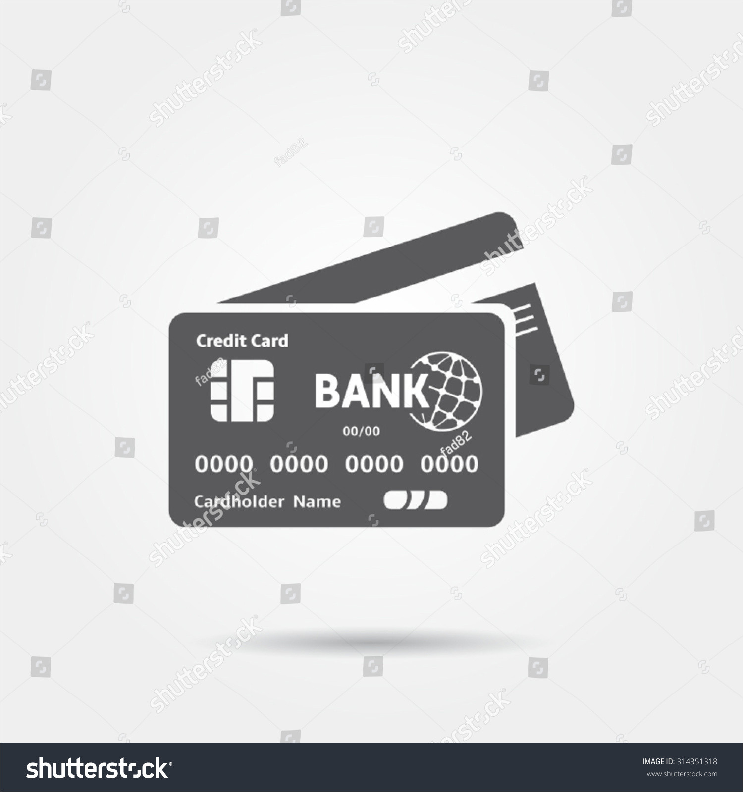 Card Holder Name In Debit Card Credit Card Icon Stock Vektorgrafik Lizenzfrei 314351318