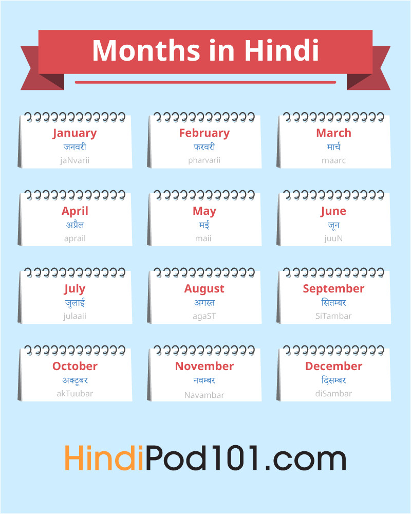 hindi months png