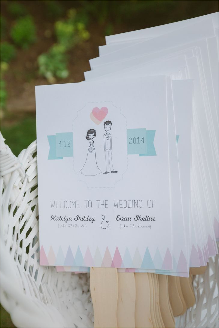 Card Stock for Wedding Programs Diy Whimsical Wedding Party Sketch Program Fans the Bird