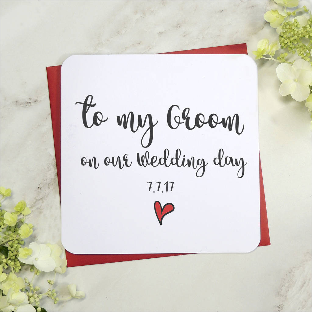 original to my groom on our wedding day card jpg