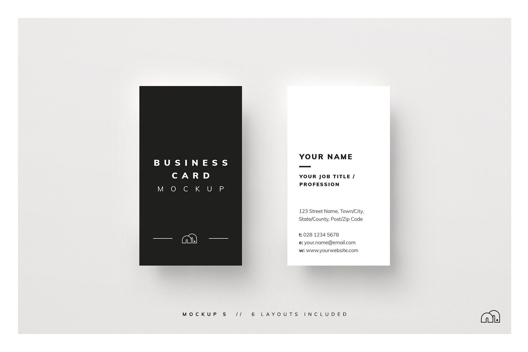 Creative Job Title for Business Card Business Card Mockup Card Business Mockup Mockups with