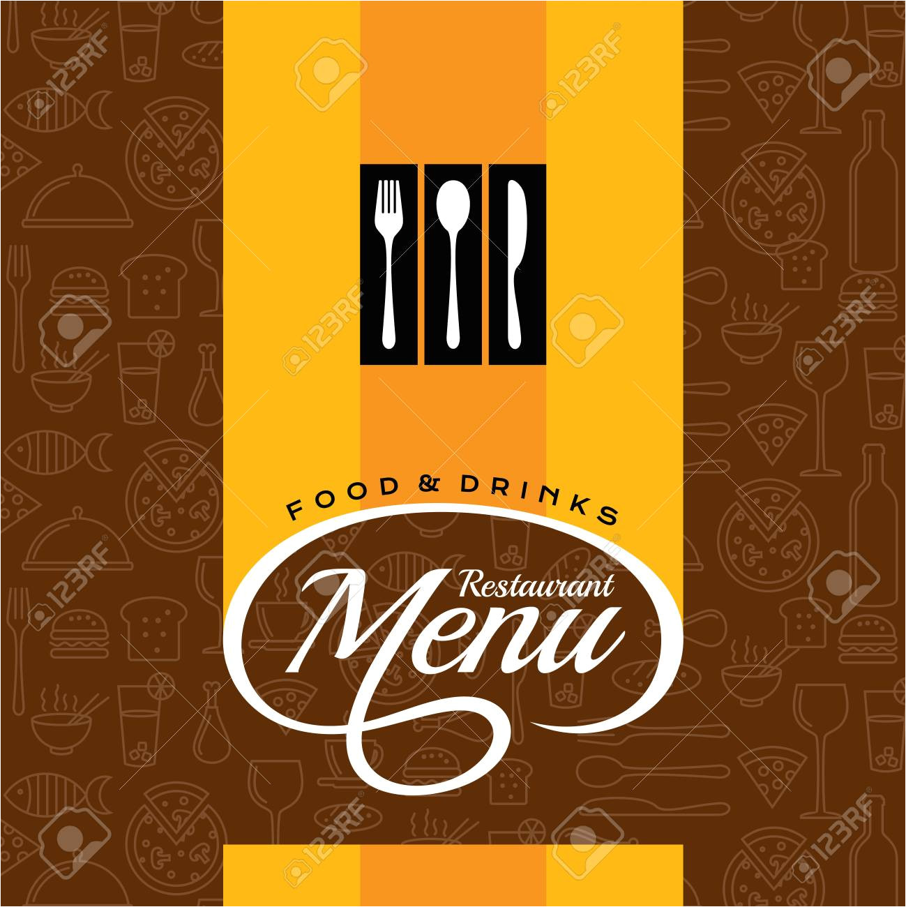 Creative Restaurant Menu Card Designs Restaurant Menu Card Design Template Creative Vector