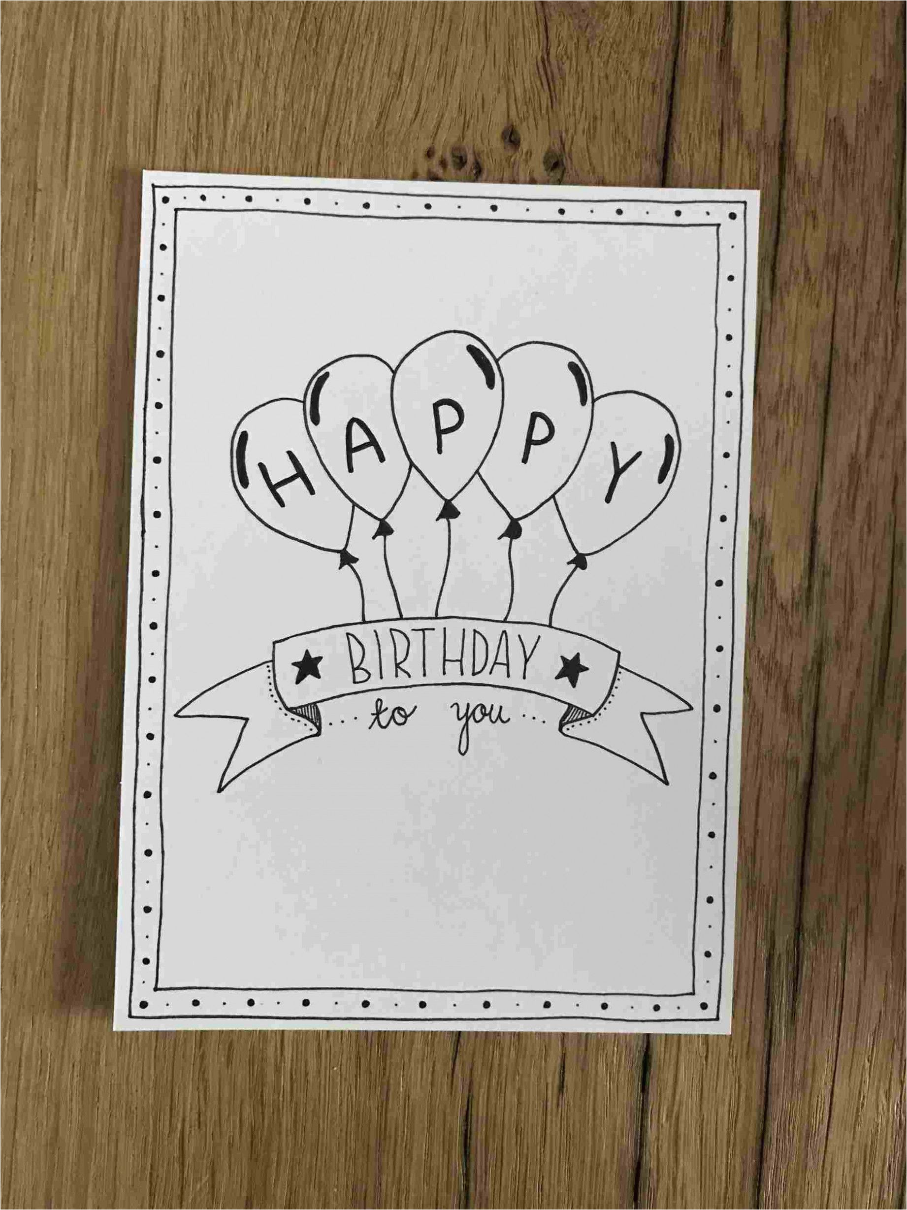 Creative Things to Write On A Birthday Card How to Draw A Happy Birthday Card Inspiration In
