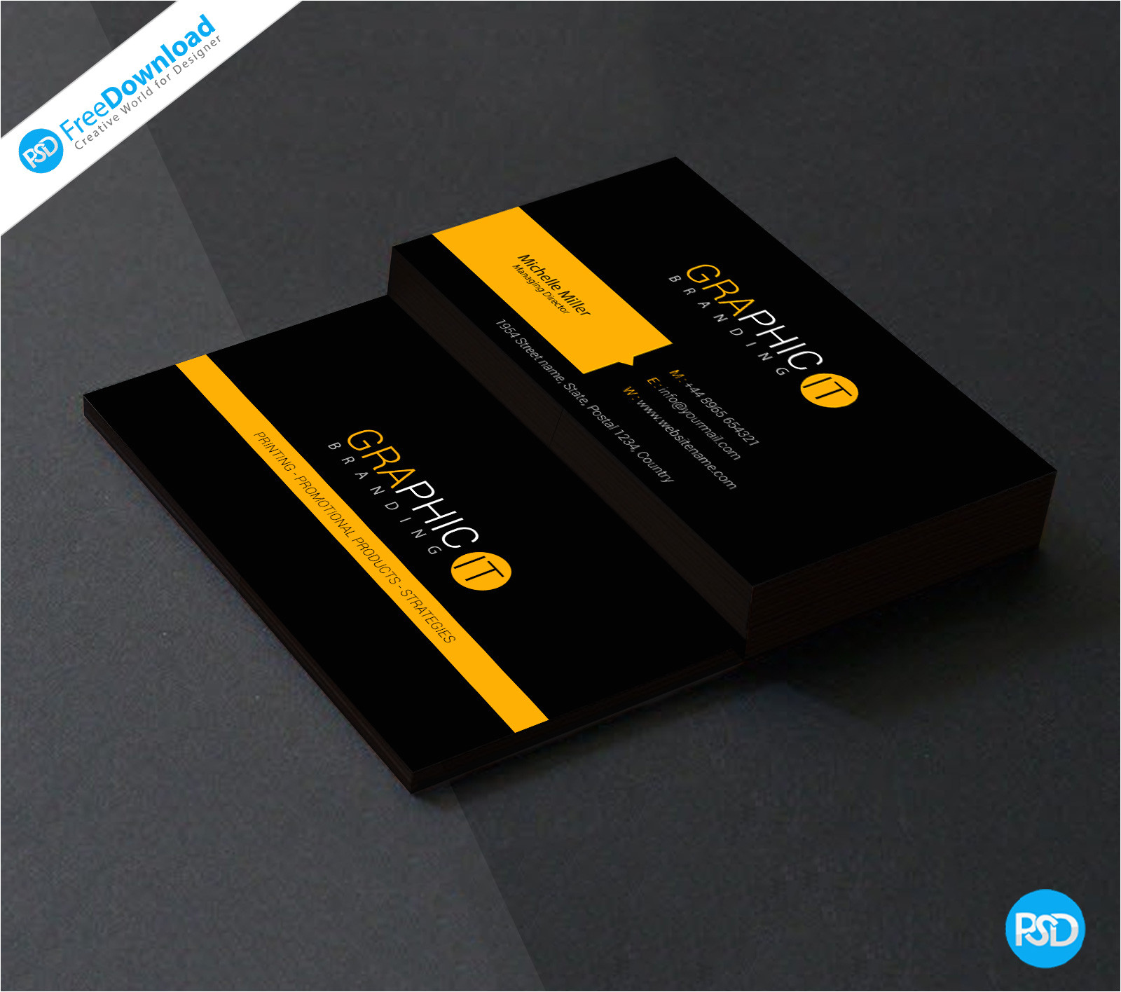 professional business card design psd jpg