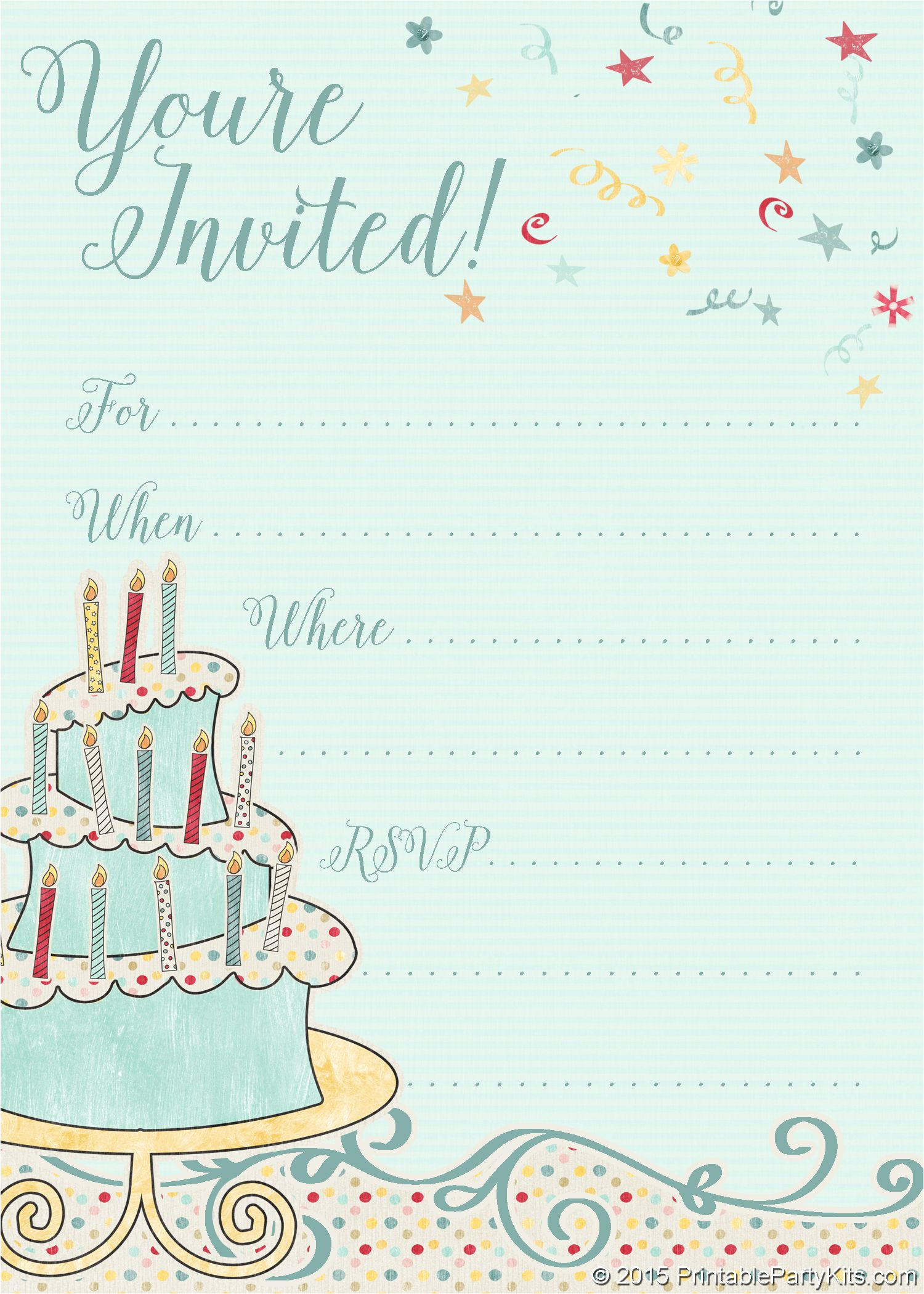 Design Invitation Card Birthday Party Free Printable Whimsical Birthday Party Invitation T with