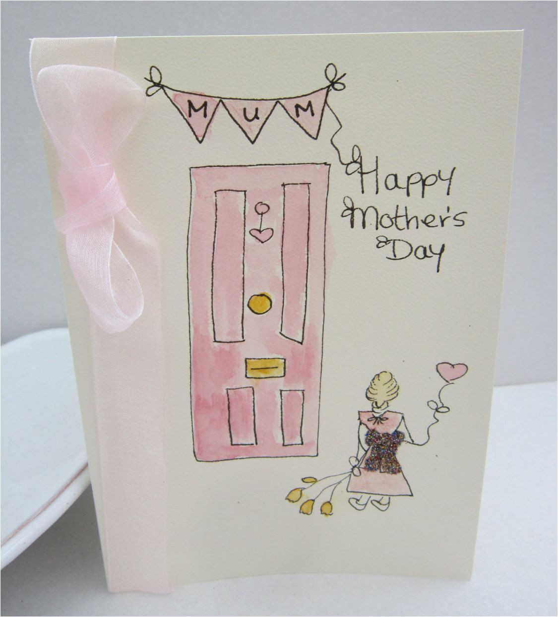 Diy Birthday Card for Mom Watercolour Card Mum Card Mothers Day Card Mothers Day