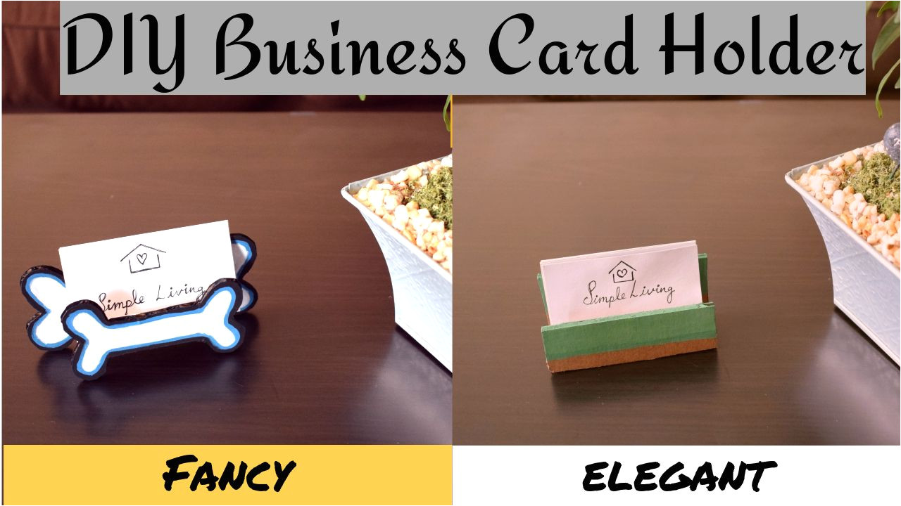 Diy Card Holders for Tables Diy Business Card Holder Stand for Table How to Make