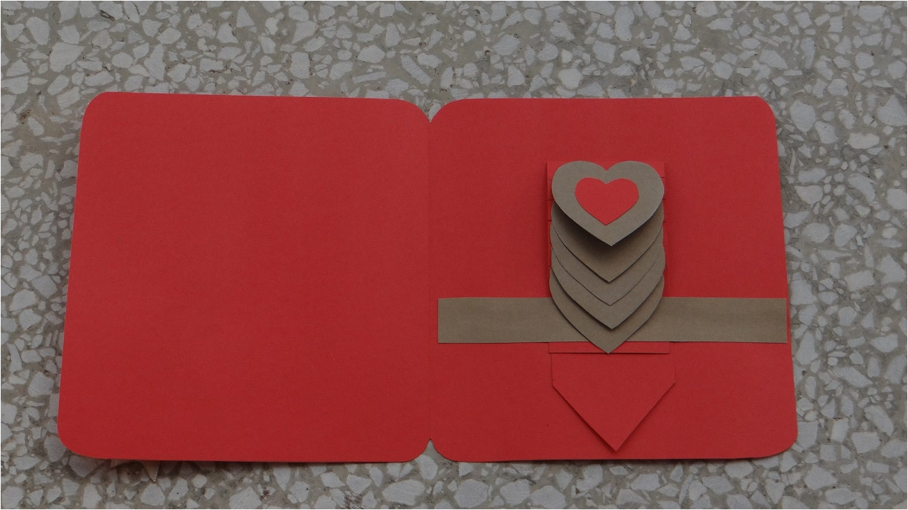 Diy Pop Up Flower Card How to Make Waterfall Heart Card Basic Tutorial Diy Kako Napraviti Osnovu Vodopad Cestitke