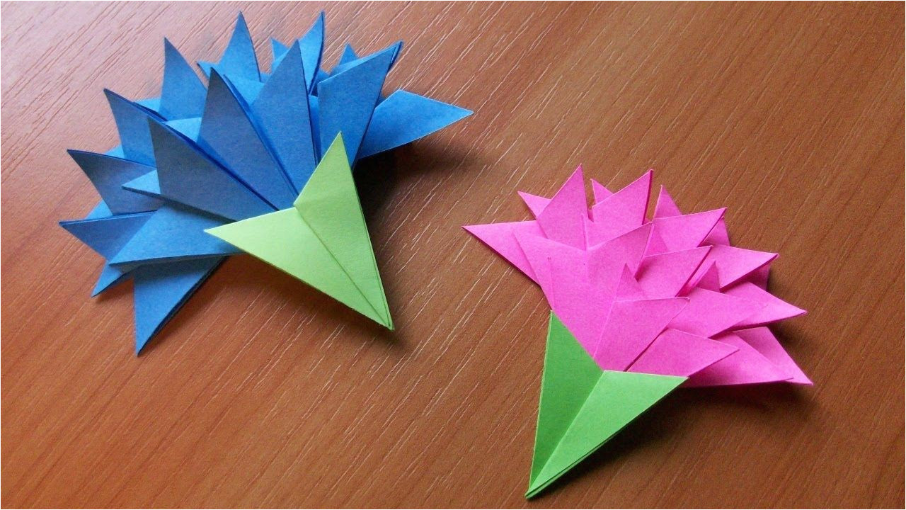 papercraft origami flowers how to make easy paper flowers for greeting card handmade decoration jpg