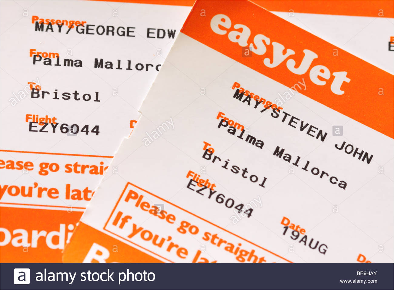 easyjet airline flug boarding pass ticket br9hay jpg