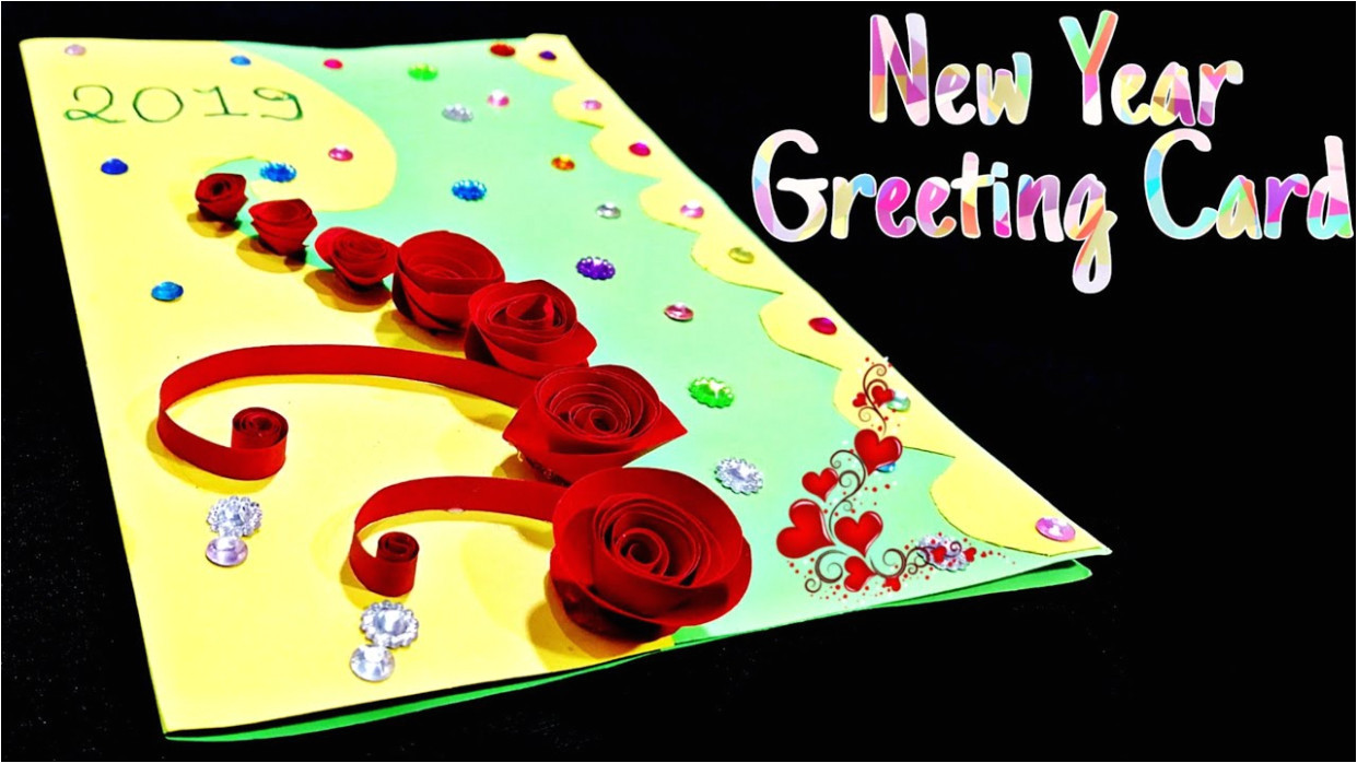 new year greeting card how to make greeting card for new year new year card making handmade jpg