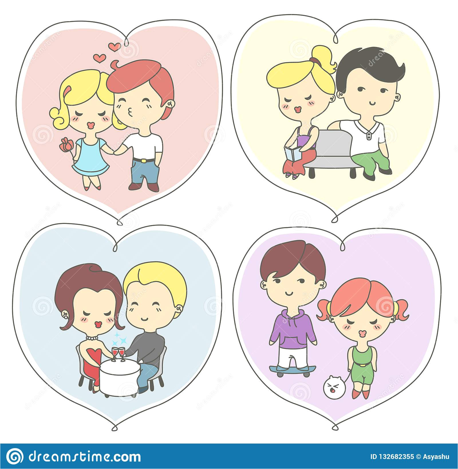 happy valentine c3 a2 e2 82 ac e2 84 a2s day greeting cards lovers couples holding hands kissing meeting drinking wine walking cute dog 132682355 jpg