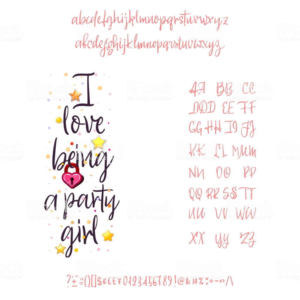 valentines day the font is bold handwriting for love cards and cards vector id1089666390