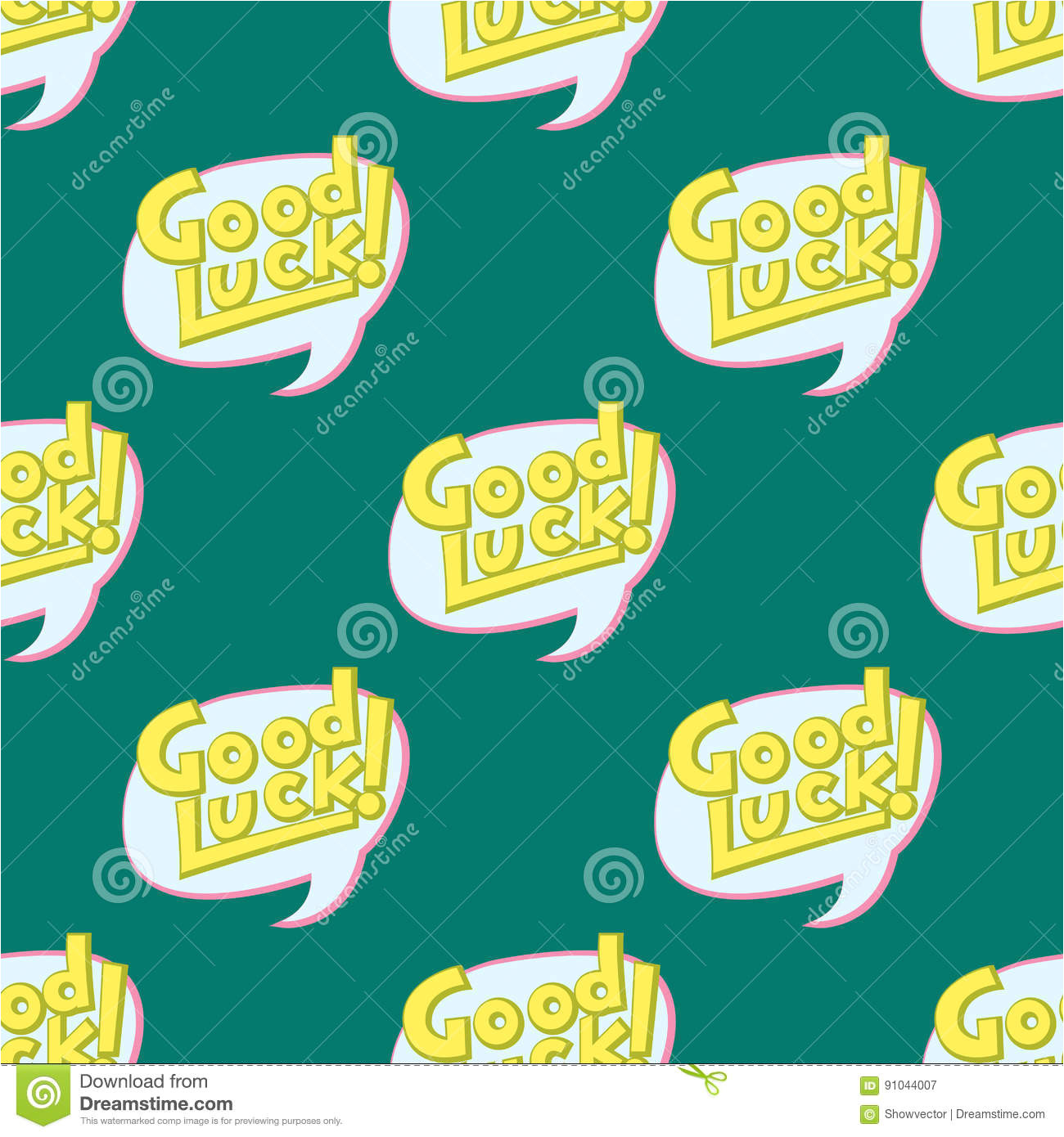 good luck seamless pattern farewell vector lettering lucky phrase background greeting typography vintage word decorative 91044007 jpg