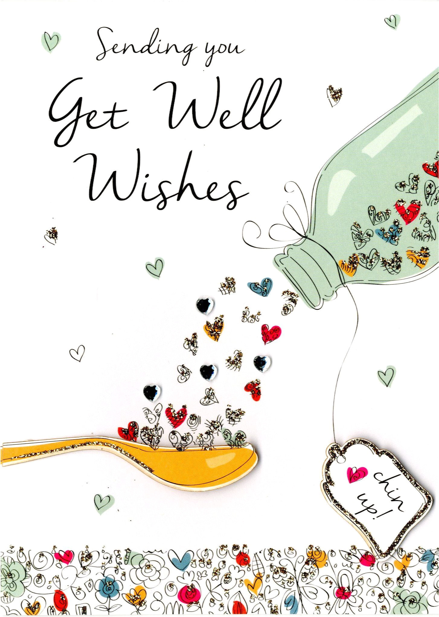 Get Well soon and Happy Birthday Card Birthday