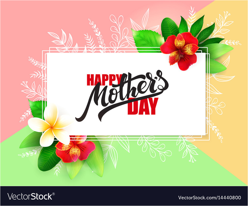 mothers day greetings card with hand vector 14440800 jpg