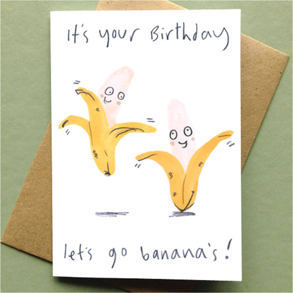 original let s go bananas birthday card jpg