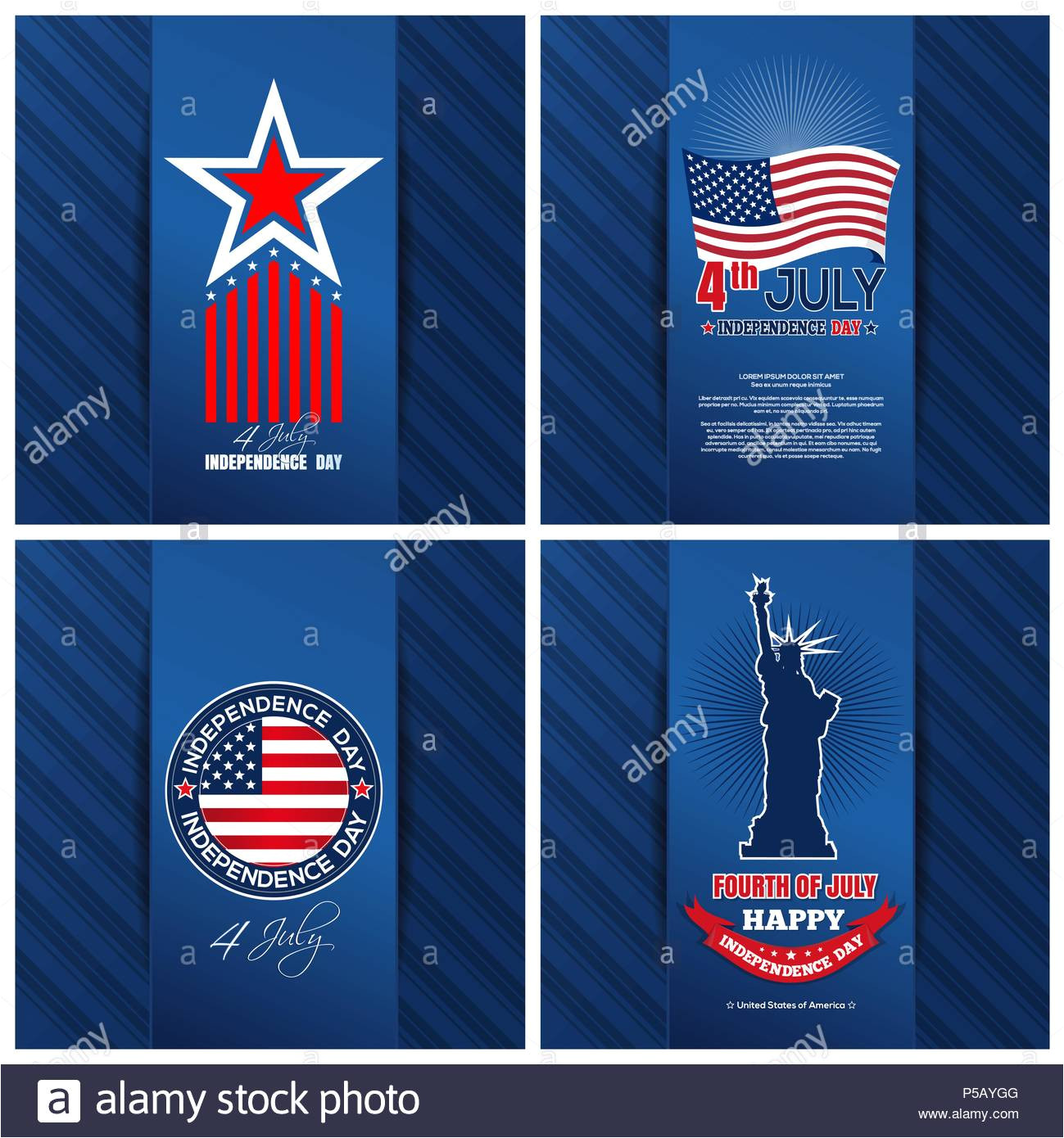 greeting cards set for the united states independence day 4th of july fourth of july holiday backgrounds collection for us independence day happy p5aygg jpg