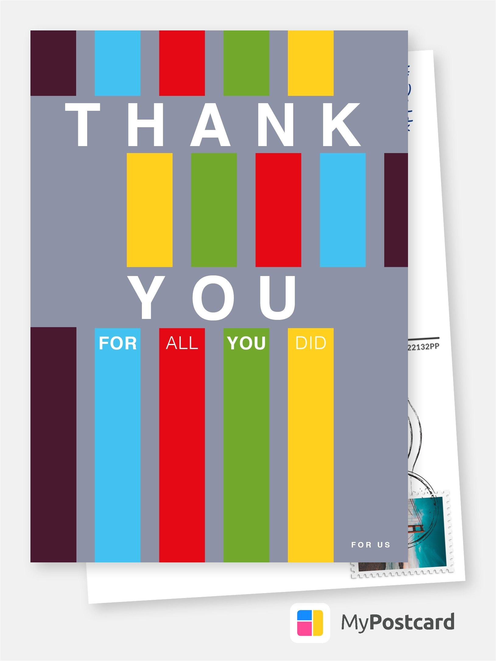 Greeting for Thank You Card Thank You for All You Did Ermutigungskarten Spruche