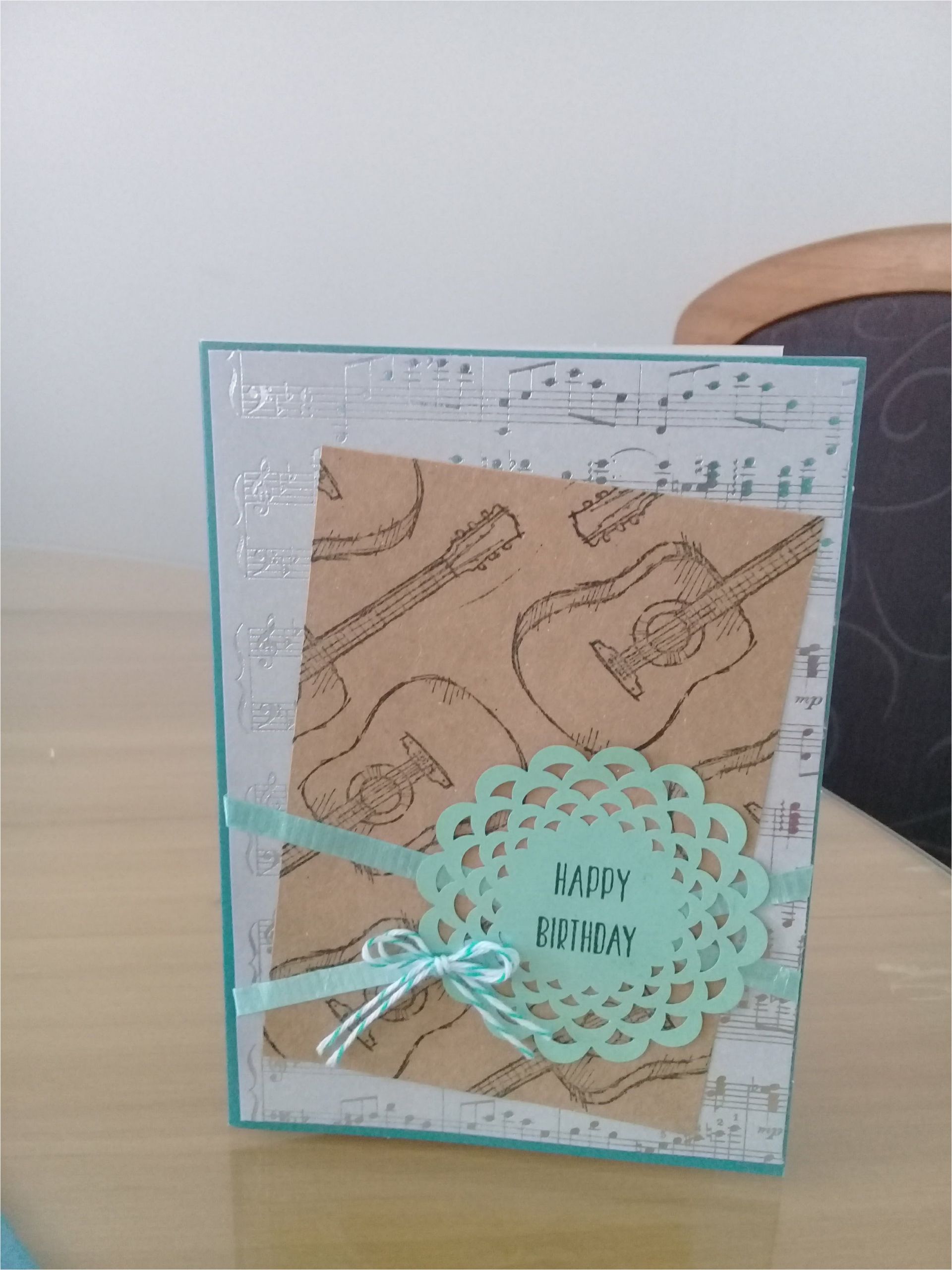 Greeting Music Card for Birthday I Made This Card for My Friends 14th Birthday Perfect Card
