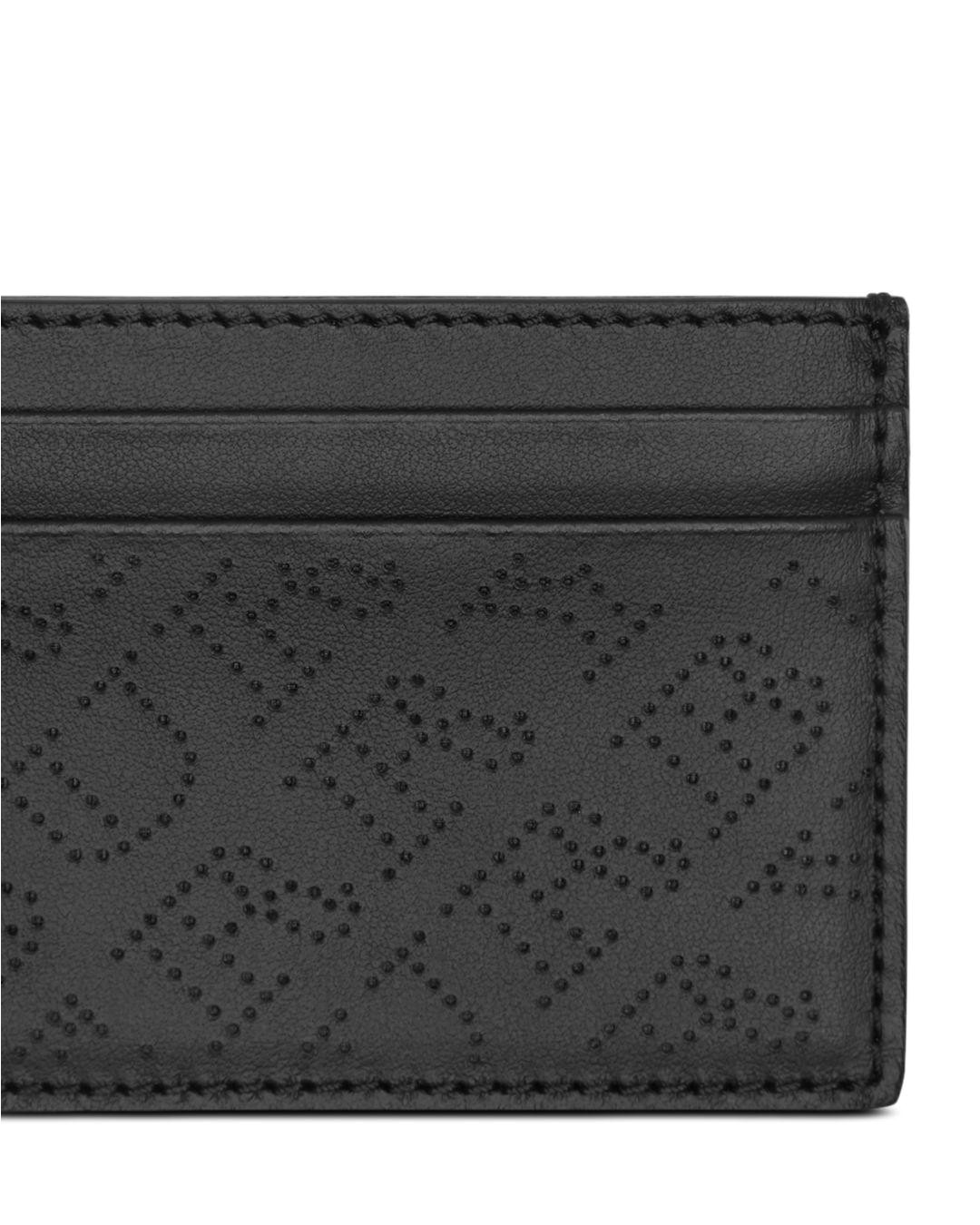 burberry black perforated logo leather card case jpeg