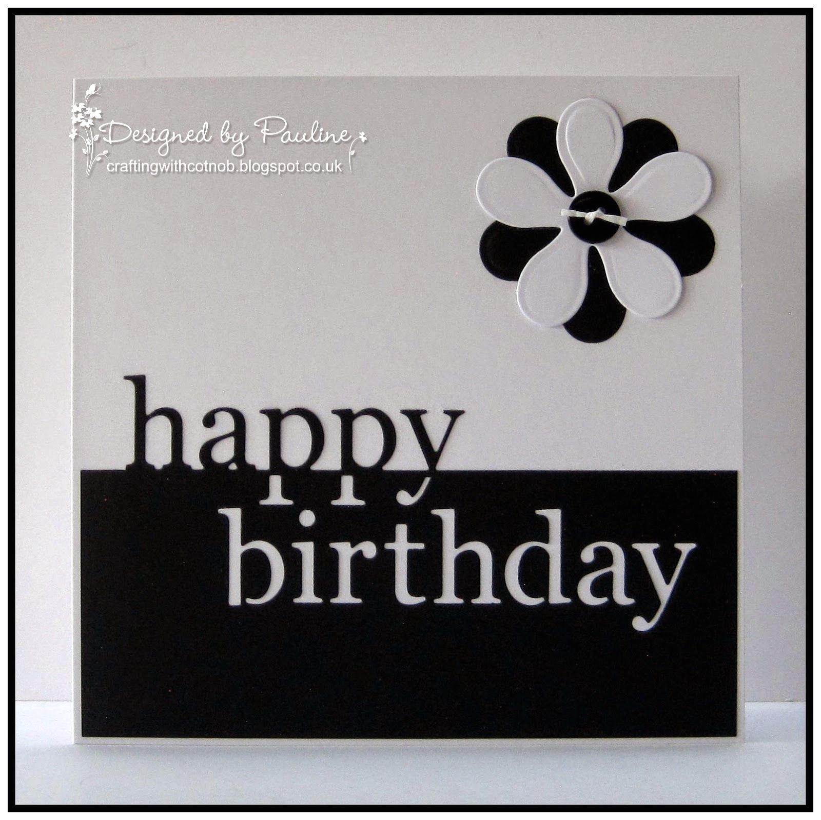 Happy Birthday Card Black and White Black and White Birthday with Images Birthday Greeting