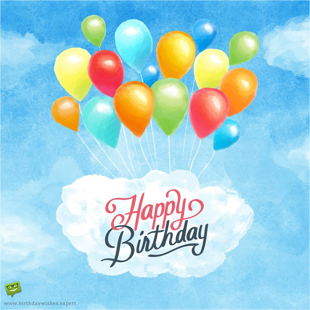 happy birthday wish for a friend on image with watercolor painting of balloons 1 jpg