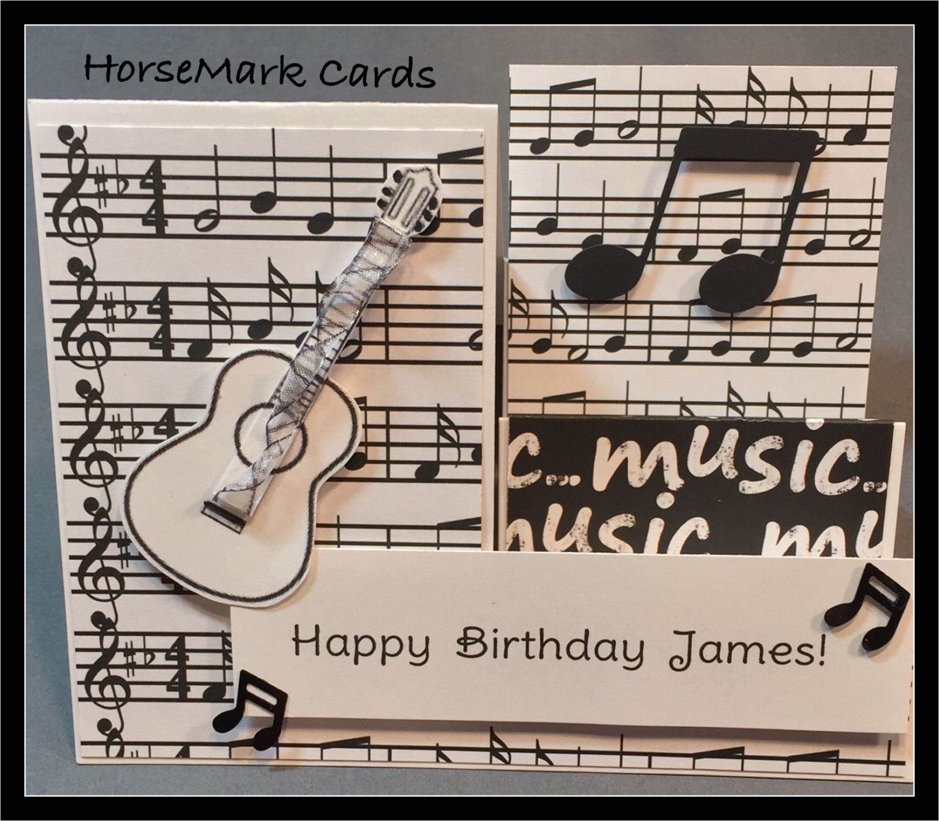 Happy Birthday Card with Music the Strings On This Birthday Card Has Twisted Ribbon that