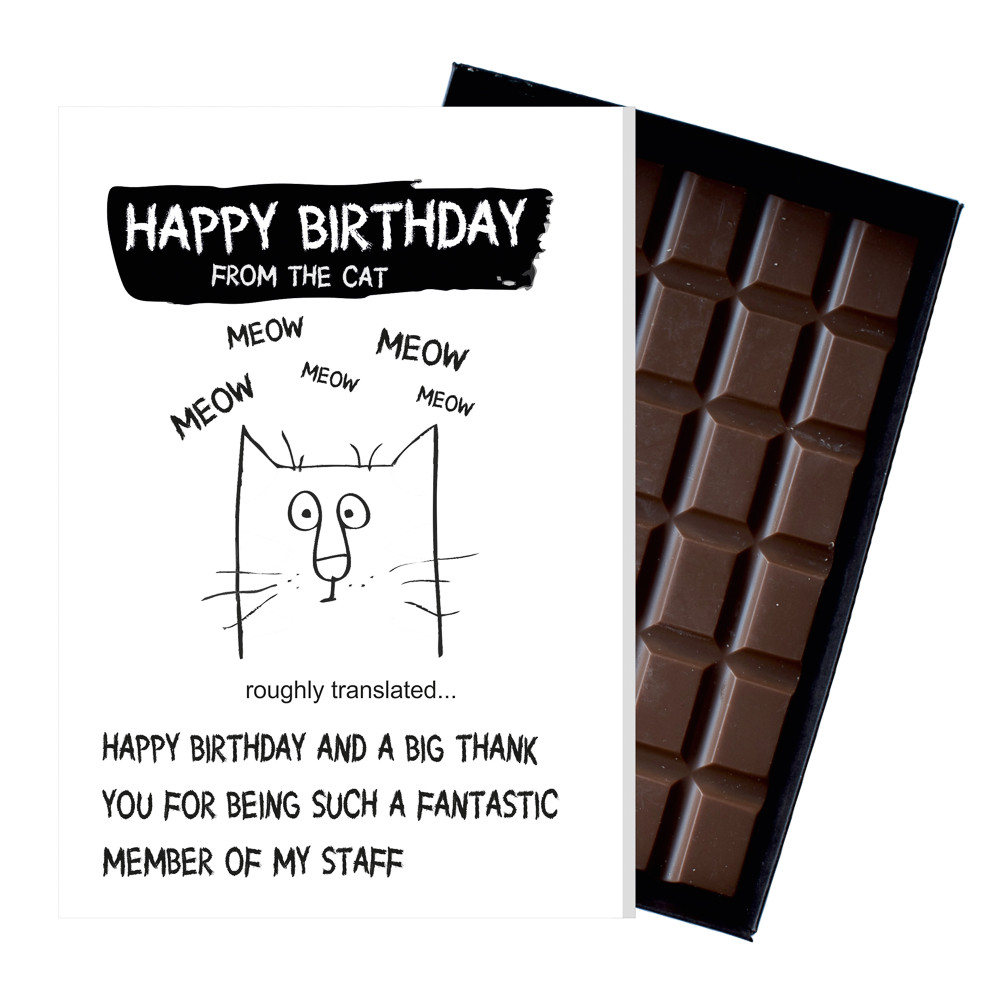 funny birthday gift from the cat 85g boxed chocolate card od137 oncocoa jpg