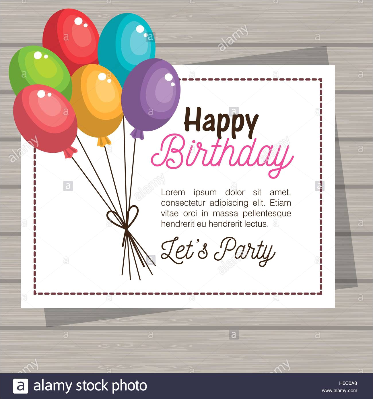 Happy Birthday Invitation Card Images Happy Birthday Invitation Card Stock Vector Art