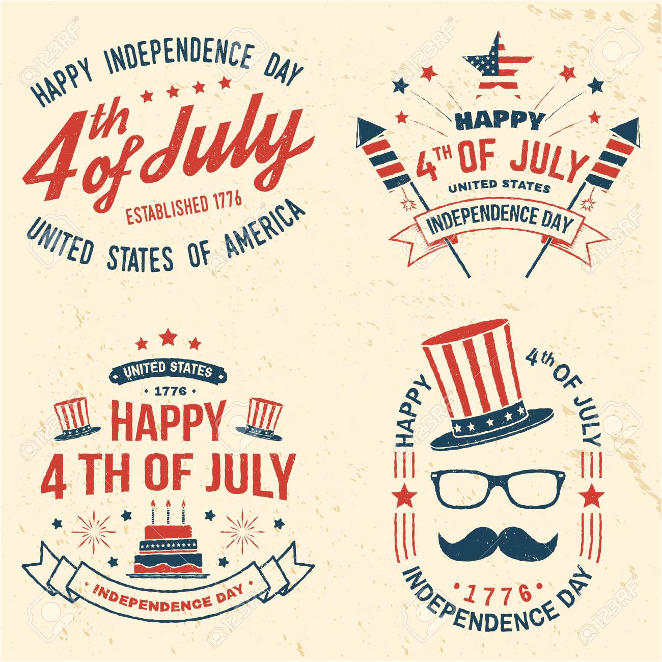 127113118 set of vintage 4th of july design fourth of july felicitation classic postcard independence day gree jpg