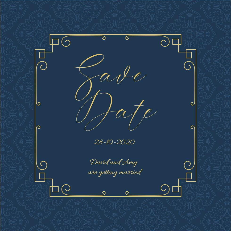 elegant save the date invitation design vector jpg