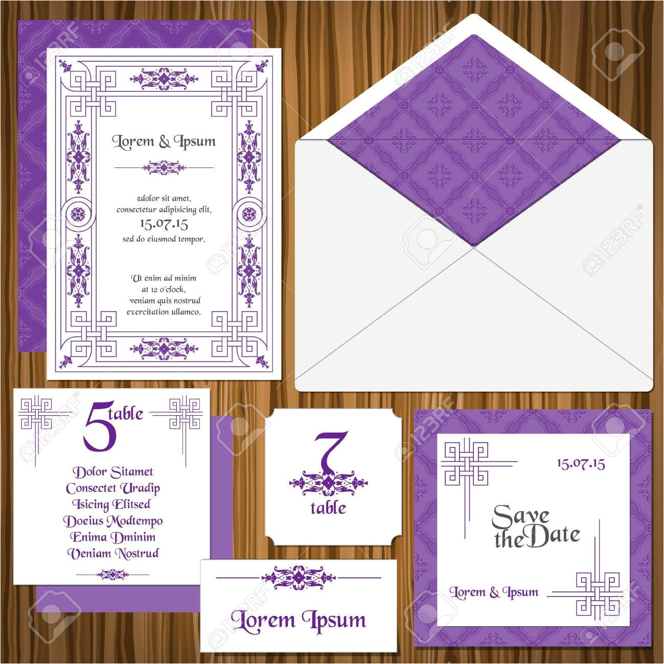 15120278 wedding invitation card set classic style invitation table signs name cards guest cards jpg