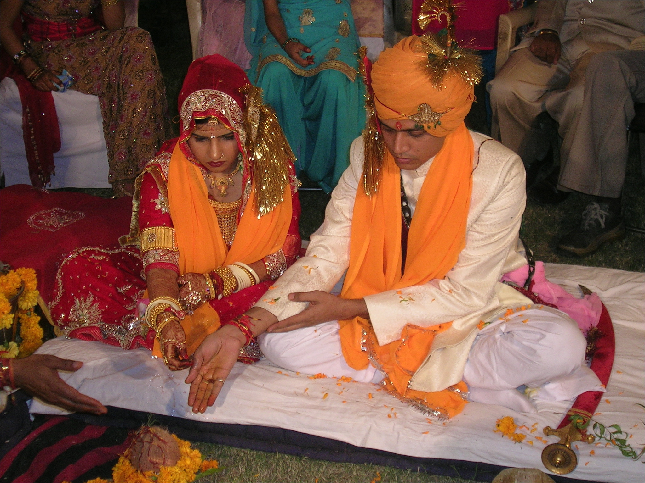 hindu marriage ceremony offering jpg