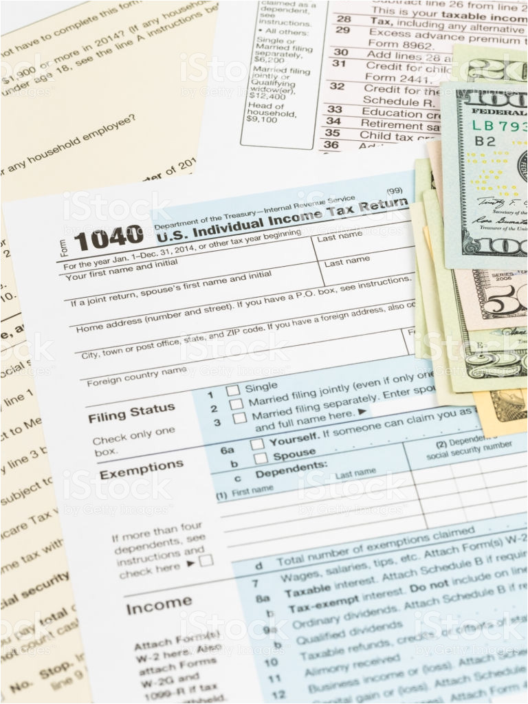 tax form with banknote taxation concept picture id1061167474