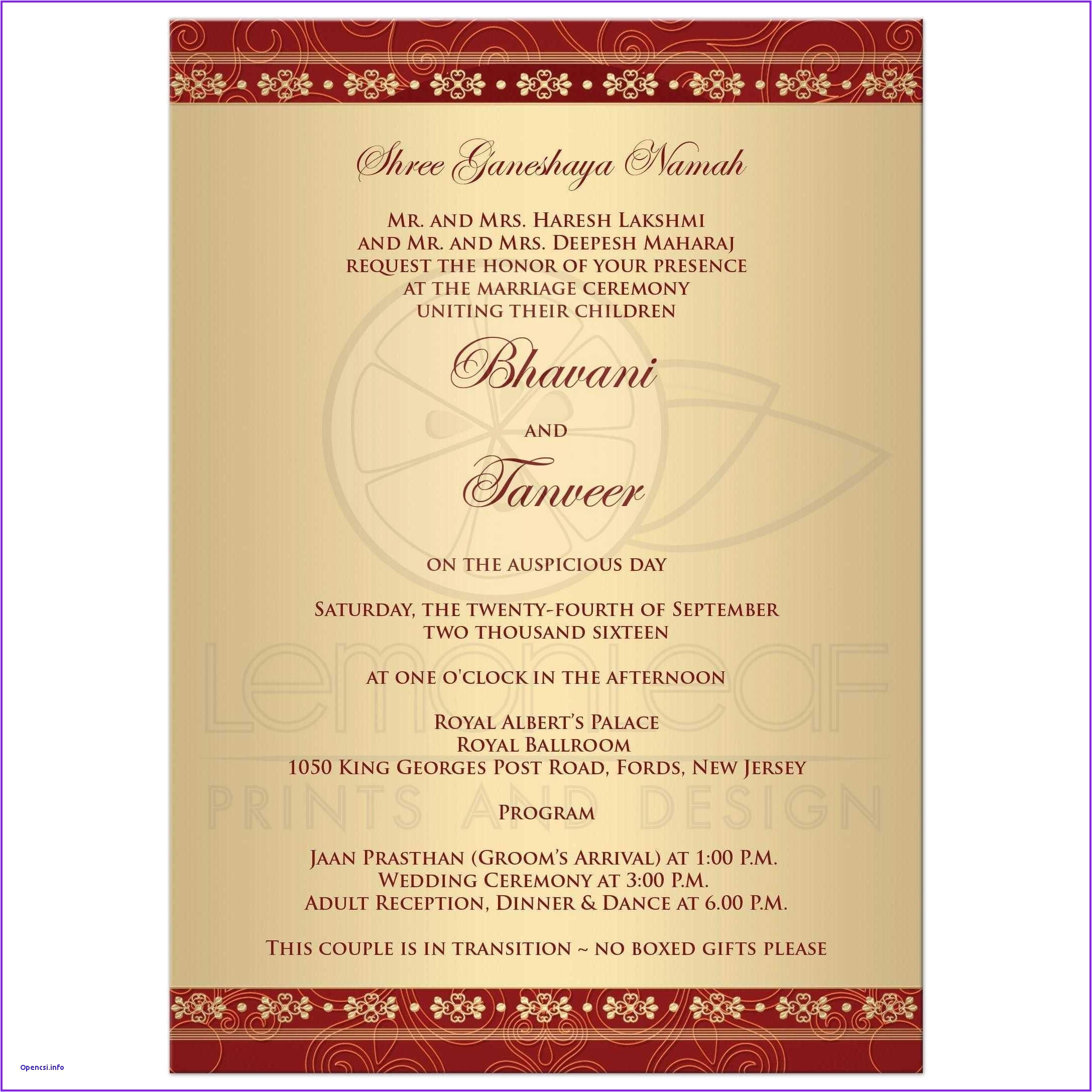 wedding invitations indian invitations hindu wedding sample format of indian invitation card jpg