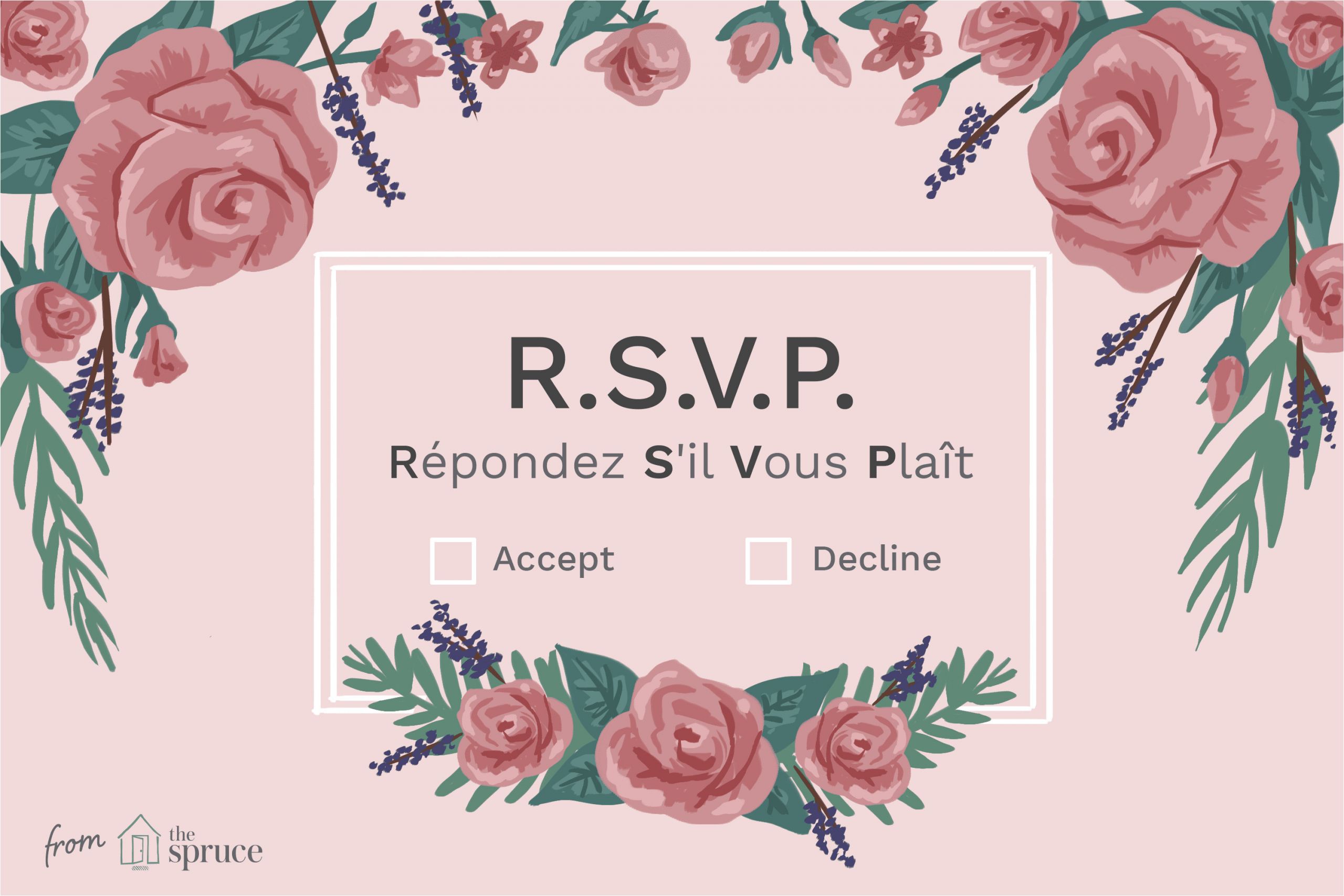 Meaning Of Rsvp In Marriage Card What Does Rsvp Mean On An Invitation