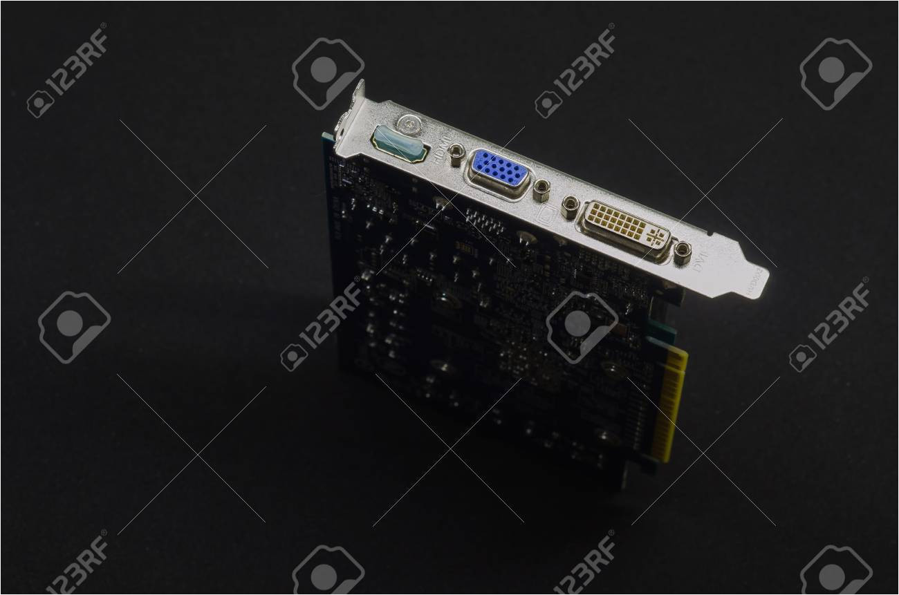 93286707 graphic card isolated on white dvi and vga or d sub for lcd and crt monitors connect computer pc jpg