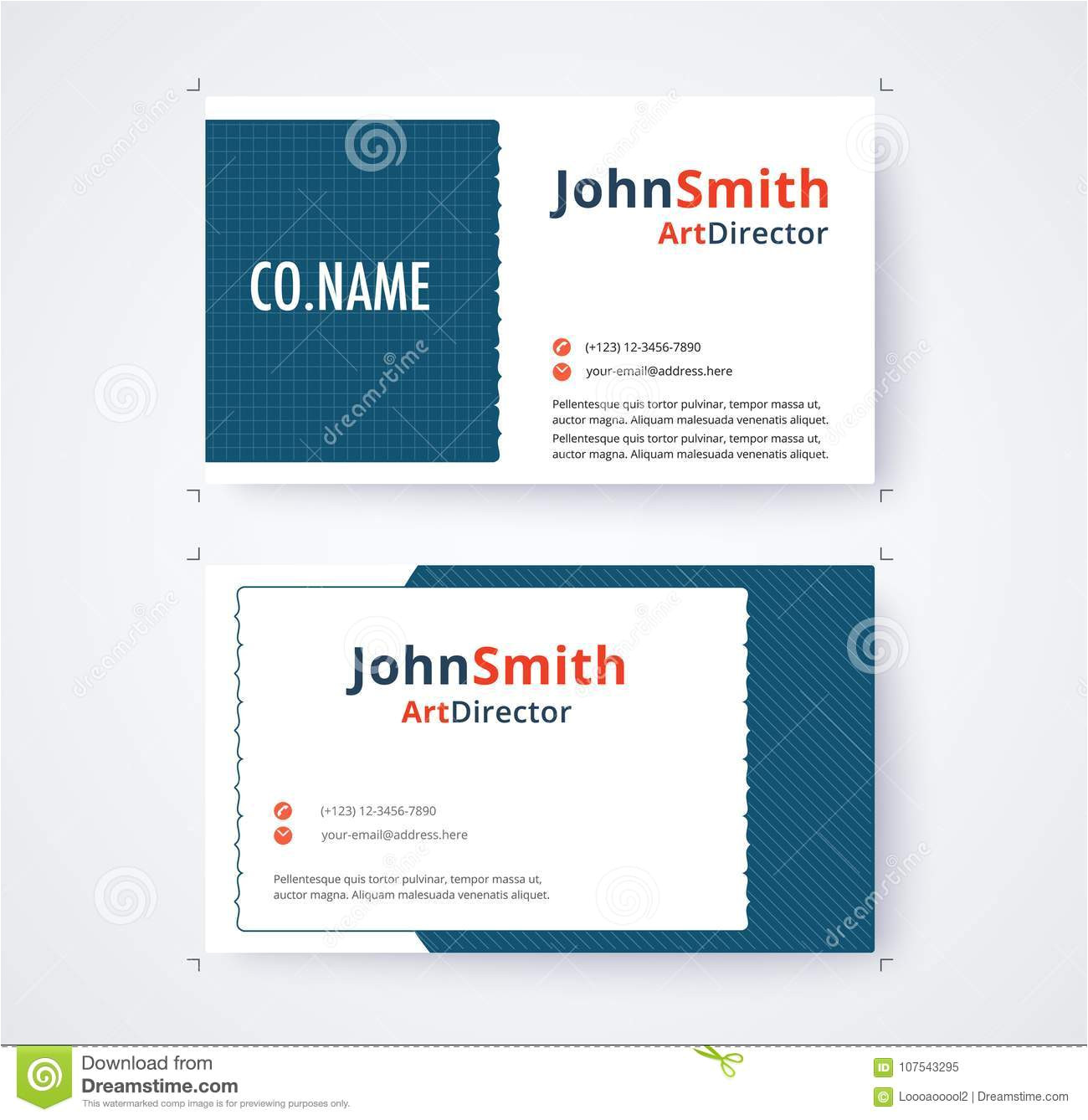 business card template commercial design white background vector illustration 107543295 jpg