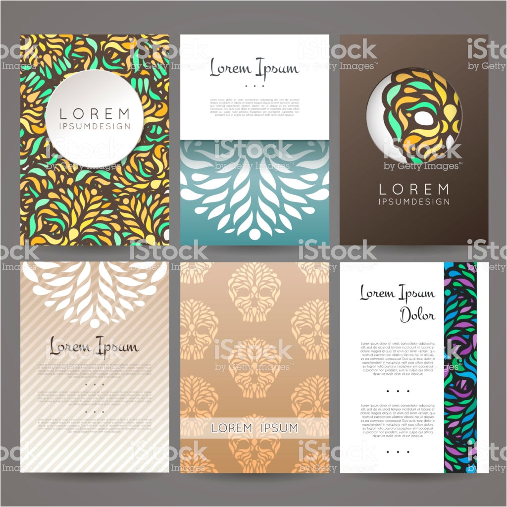 Name Card Vector Free Download Set Of Vector Design Templates Business Card with Floral