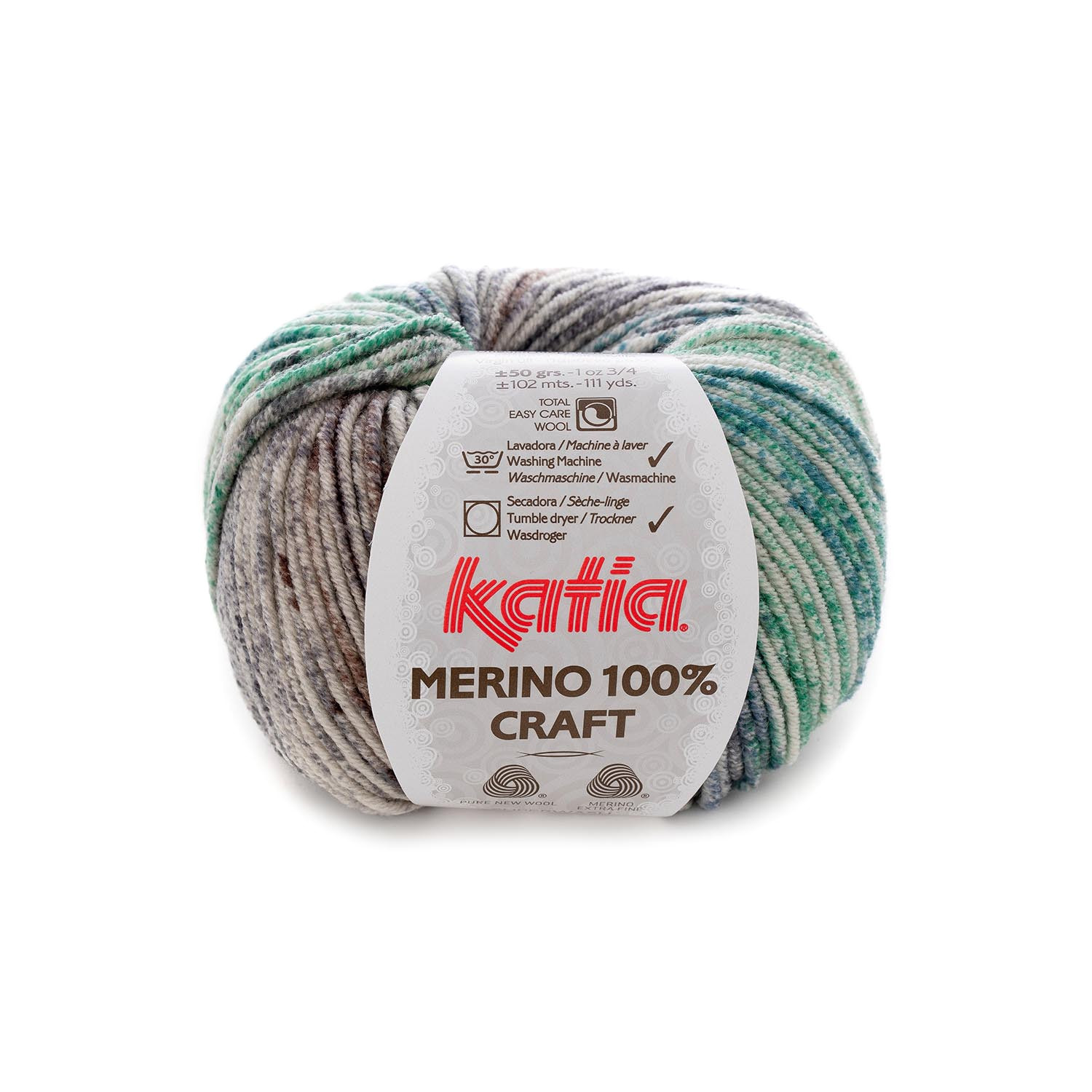 yarn wool merino100craft knit merino extrafine ochre brown green autumn winter katia 306 g jpg
