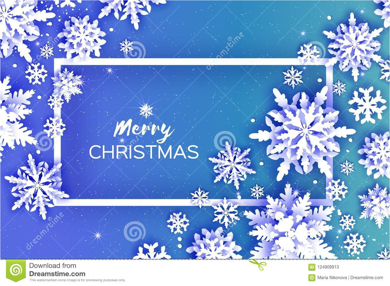 merry christmas happy new year greetings card white paper cut snowflakes origami winter decoration background merry christmas 124909913 jpg