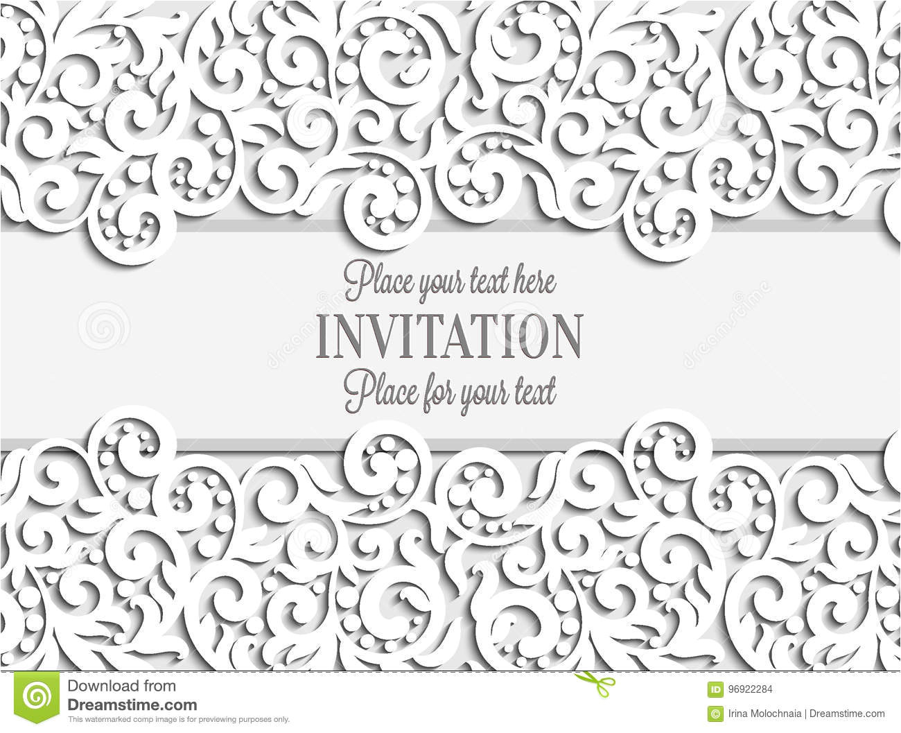 wedding card paper lace frame lacy doily greeting invitation template 96922284 jpg