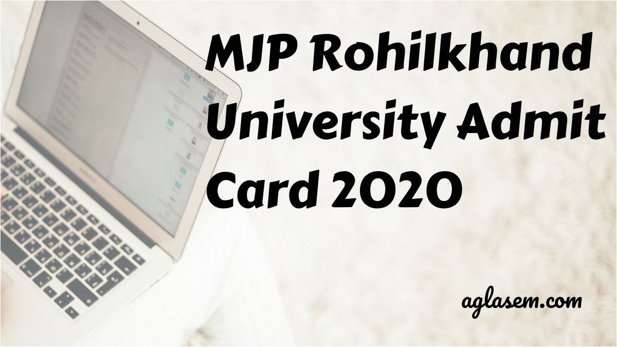 mjp rohilkhand university admit card 2020 min jpg