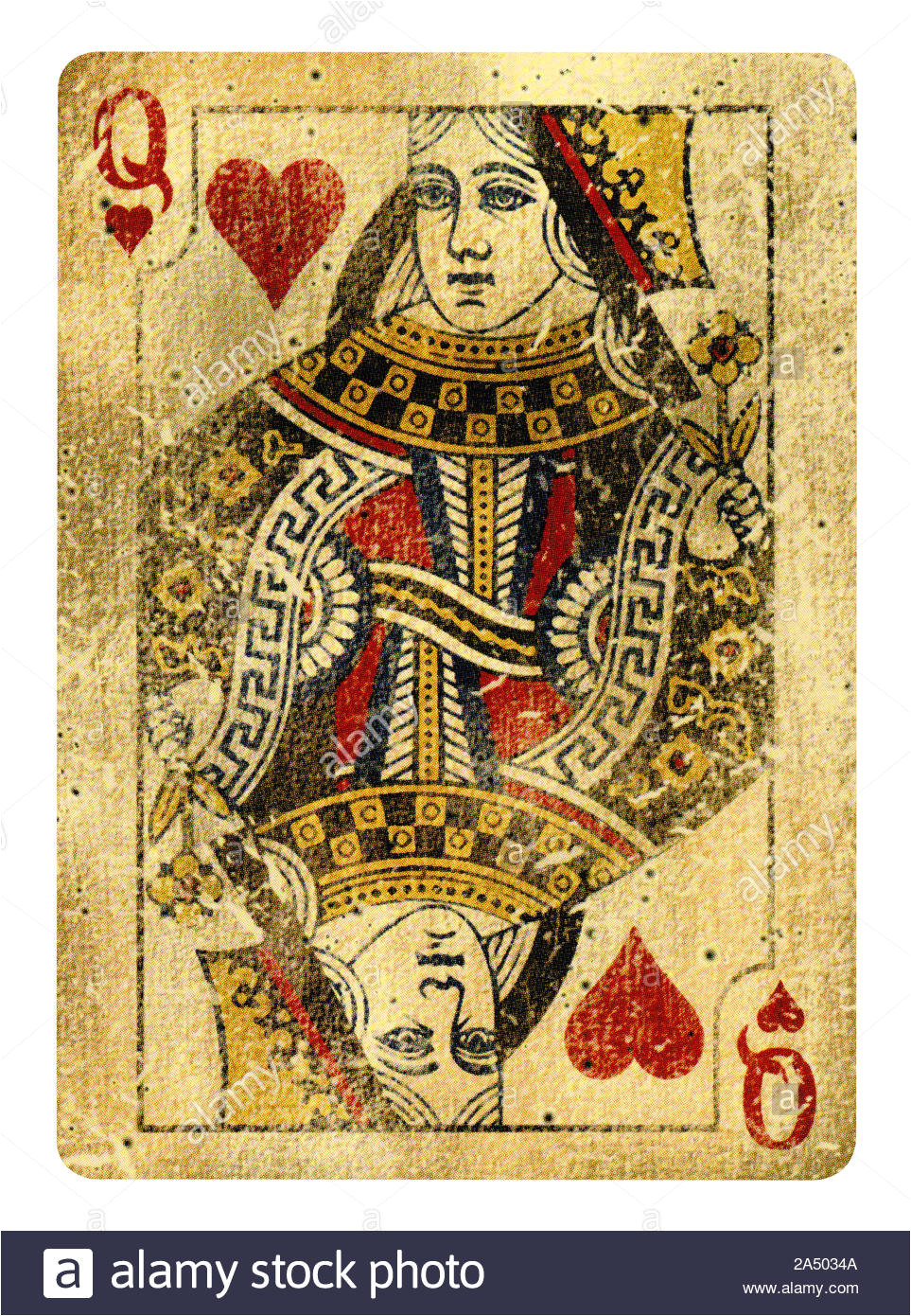 queen of hearts playing card isolated on white clipping path included 2a5034a jpg