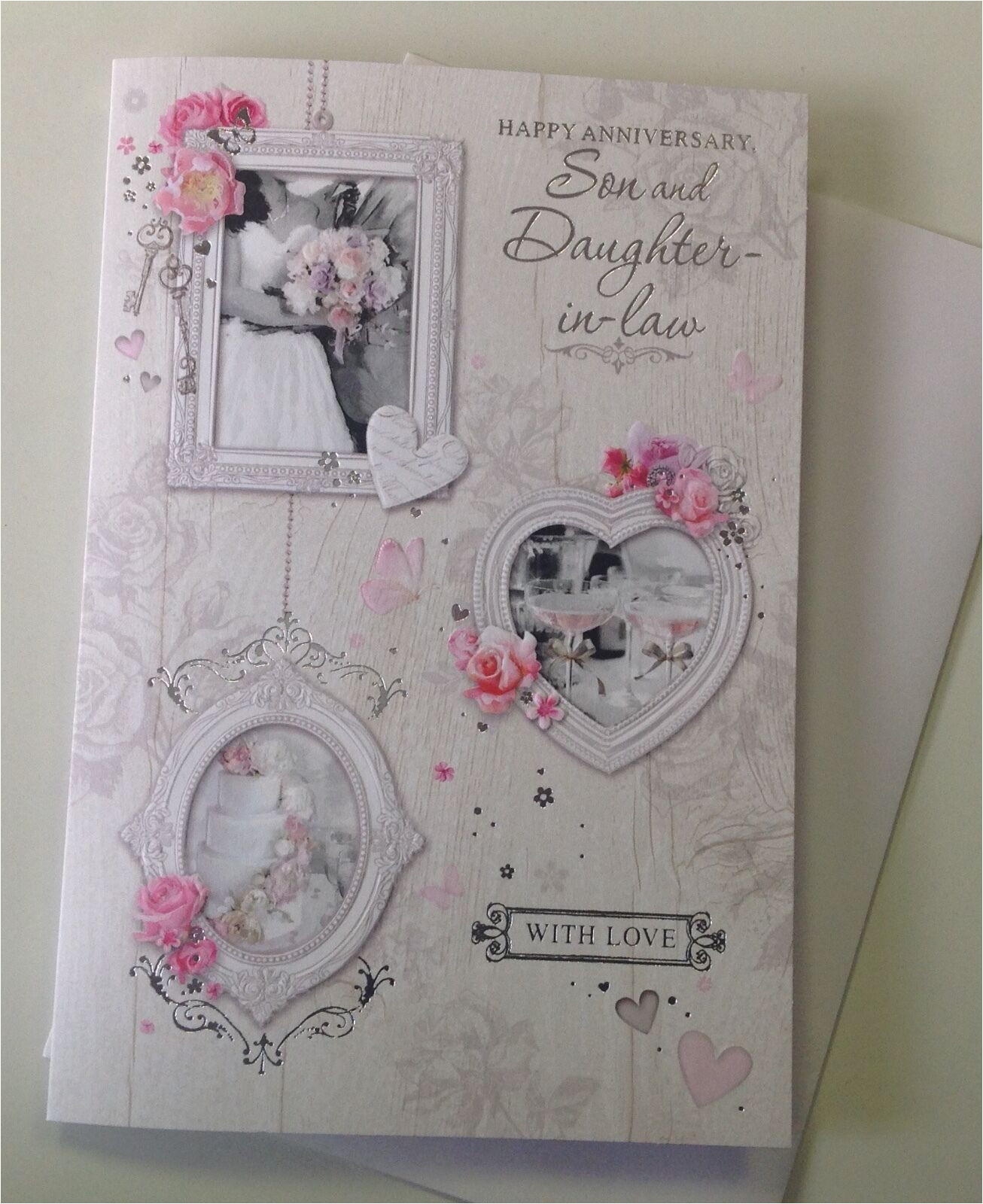 Son and Daughter In Law Anniversary Card Cards Stationery son Daughter In Law Anniversary Card